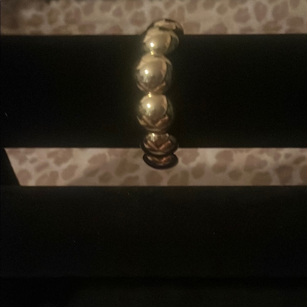 Vera Bradley Gold Beaded Stretch Bracelet